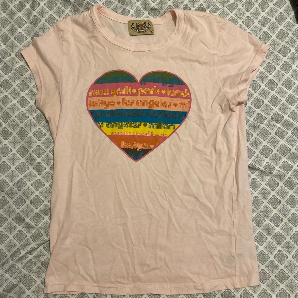Juicy Couture Tee, Pink, Size Medium